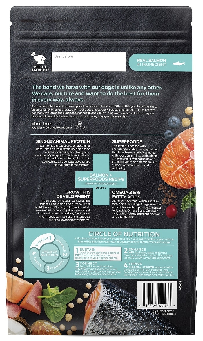 Billy Margot Salmon Superfood Puppy Food Petbarn