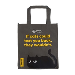 Petbarn Foundation Cat Shopping Bag Grey