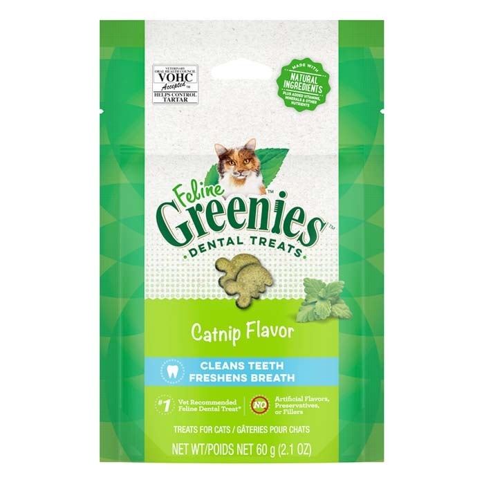 Feline greenies top catnip flavor