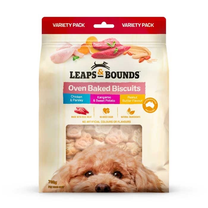 Leaps Bounds Variety Baked Dog Treat 700g Petbarn