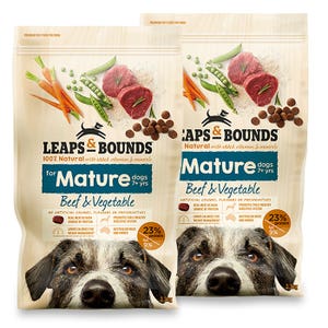 Leaps & Bounds Beef Mature Dog Food 15kgx2