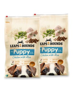Leaps & Bounds Chicken & Rice Puppy Food 15kgx2