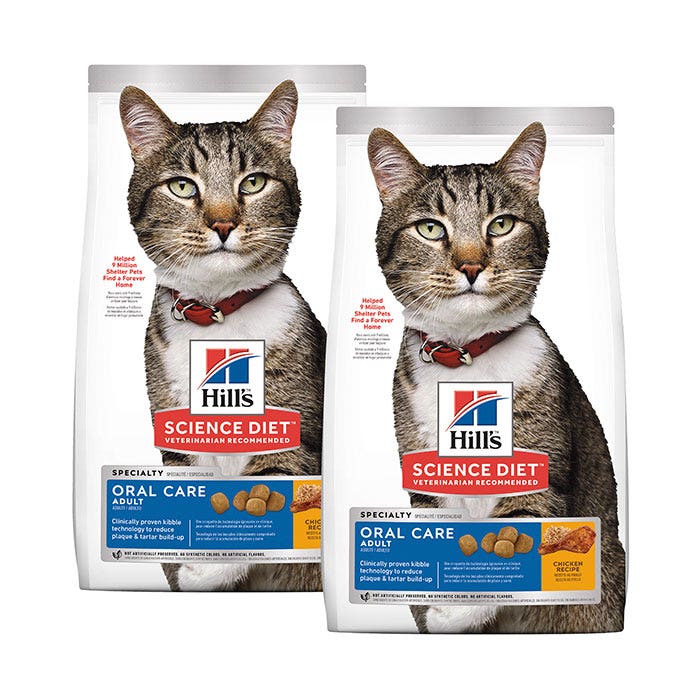 Hills science plan sales oral care cat food