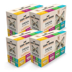 Leaps & Bounds Variety Pack Chicken Jelly Cat Can 85g 12PK x 4