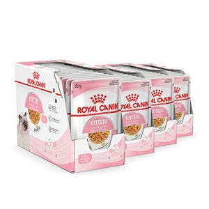Royal Canin Instintive Jelly Kitten Food Pouch 85g x 48