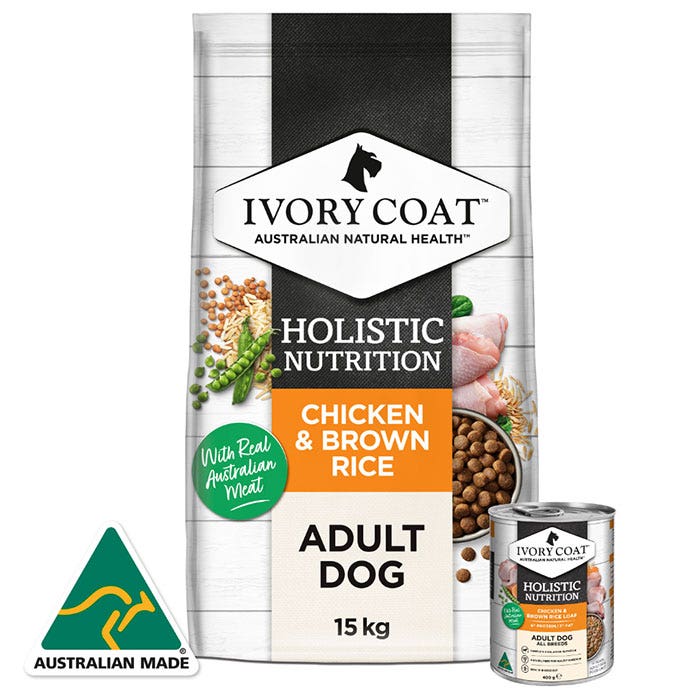 Ivory Coat Chicken Brown Rice Adult Food 15kg Petbarn