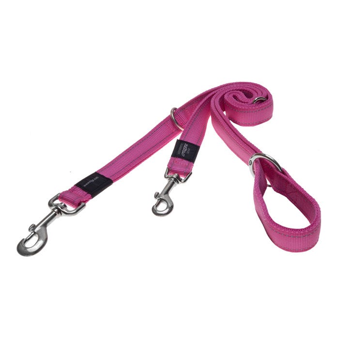 Rogz Multi Dog Lead Pink Petbarn