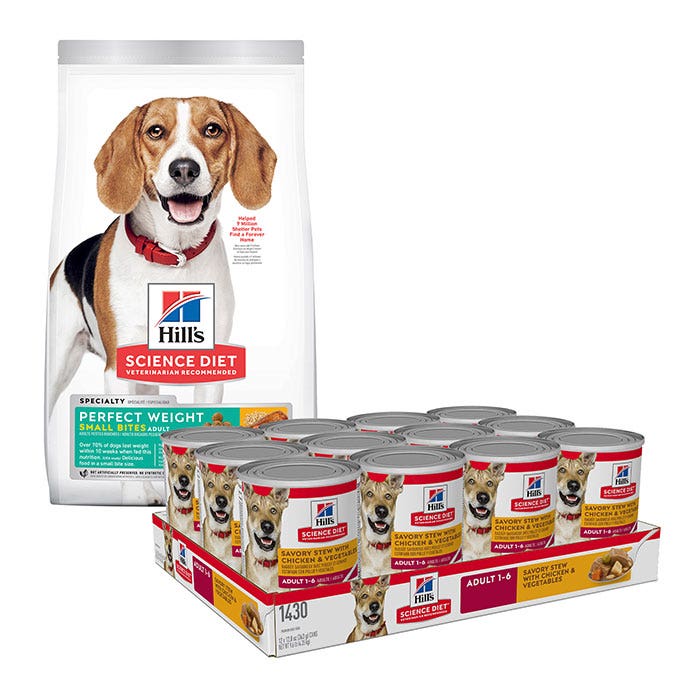 Science Diet Perfect Weight Small Bites Adult Dog Food 1.8kg Petbarn