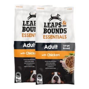 Leaps & Bounds Chicken Large Breed Adult Dog Food 18kgx2