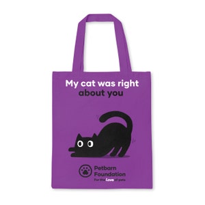 Petbarn Foundation Cat Shopping Bag Purple