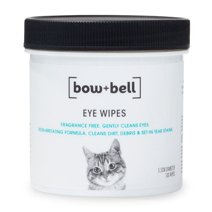 Bow Bell Round Cat Eye Wipes 100 Pack Petbarn