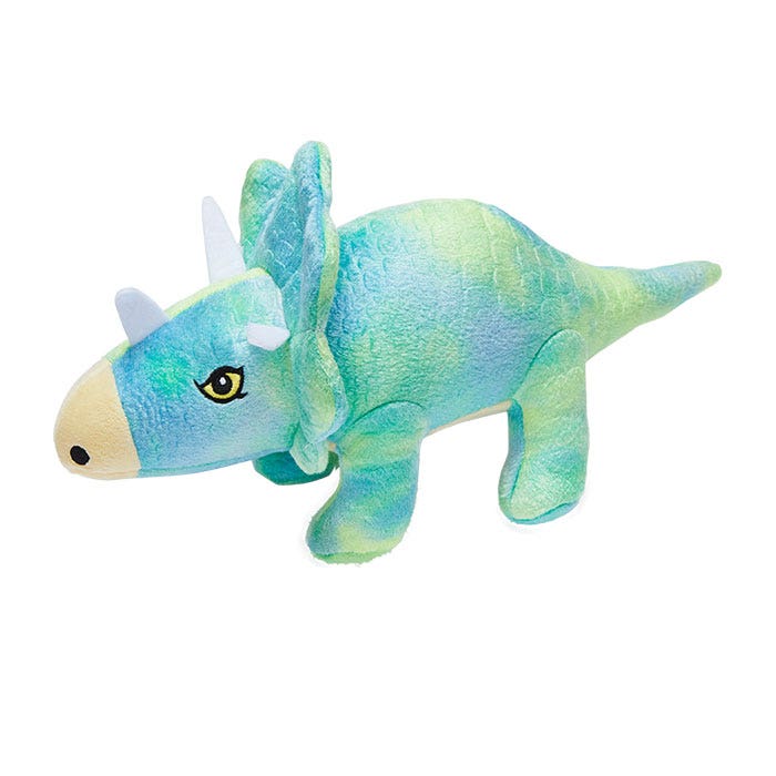 Blue dinosaur outlet dog toy