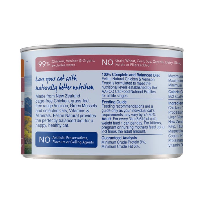 Feline natural hotsell chicken and venison