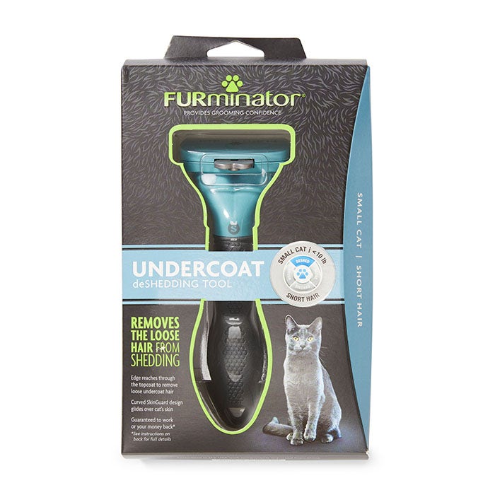 Furminator Short Hair Cat Deshedding Tool Small Petbarn