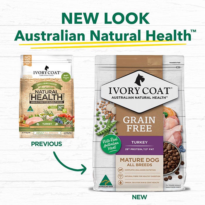 Ivory Coat Grain Free Reduced Fat Turk Senior Dog Food Petbarn