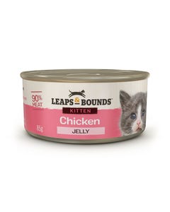 Leaps & Bounds Chicken In Jelly Kitten Can 85gx12