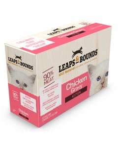 Leaps & Bounds Chicken In Gravy Kitten Can 85gx12