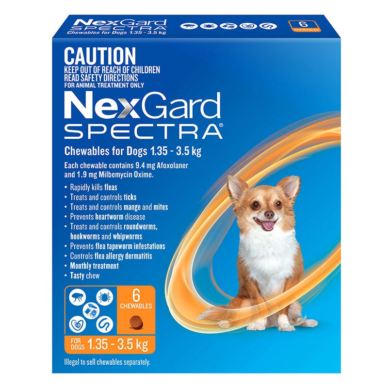NexGard Spectra for Dogs 2 3.5kg Petbarn