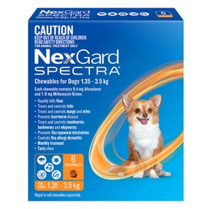 NexGard Spectra for Dogs 2 - 3.5kg 6Pack