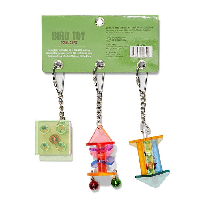Acrylic bird on sale toys