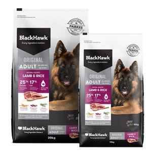 Black Hawk Lamb & Rice Dog Food 10kg & Black Hawk Lamb & Rice Dog Food 20kg