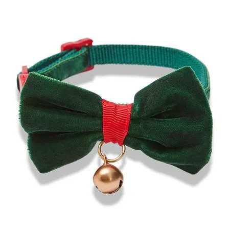 Velvet Bow Cat Collar