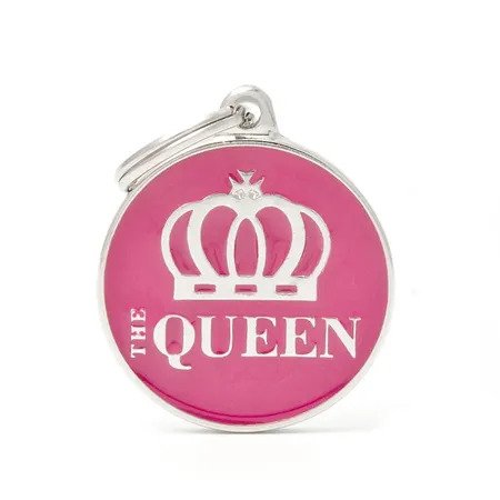 Queen Charm Dog ID Tag