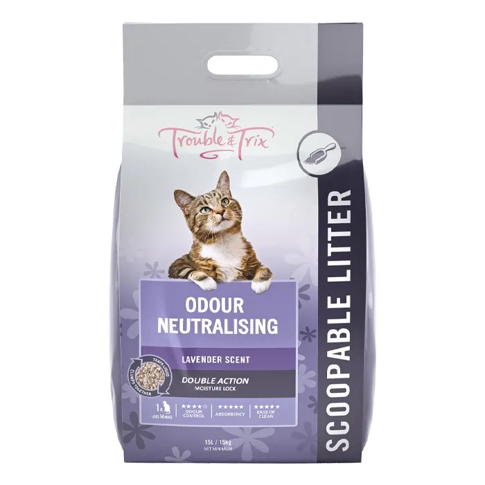 Trouble & Trix odour neutralising cat litter